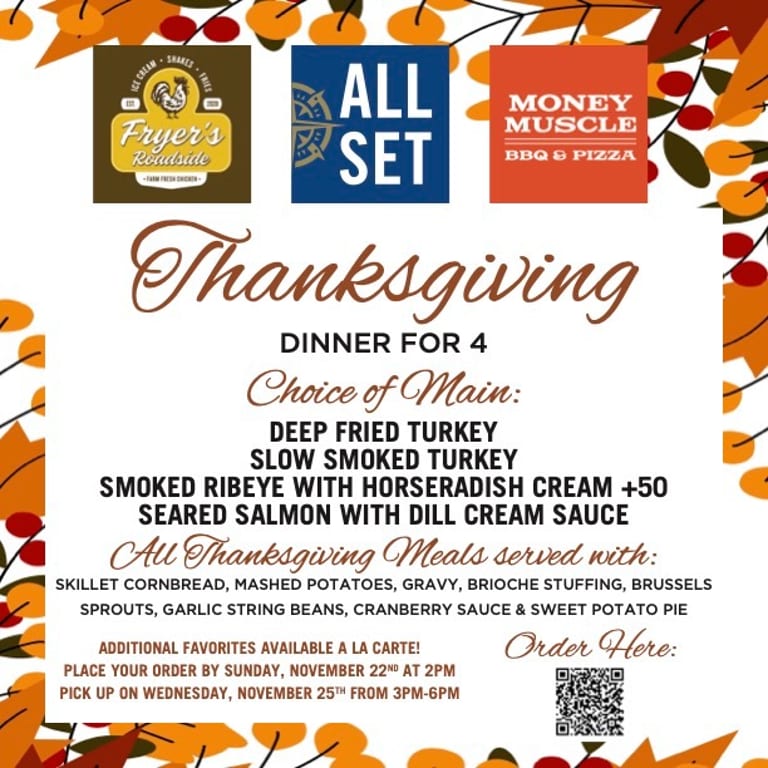 Thanksgiving Dinner for 4 - $225